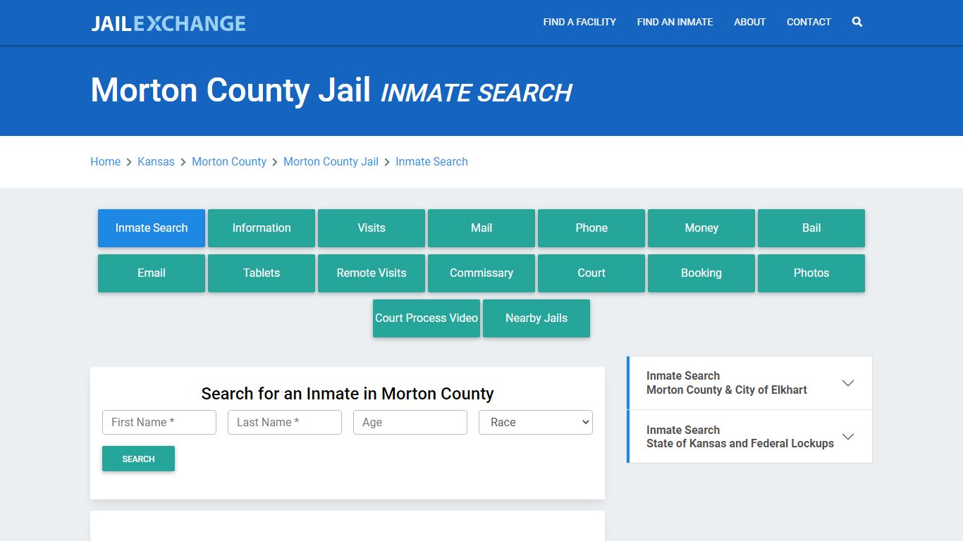 Morton County Jail, KS Inmate Search: Roster & Mugshots